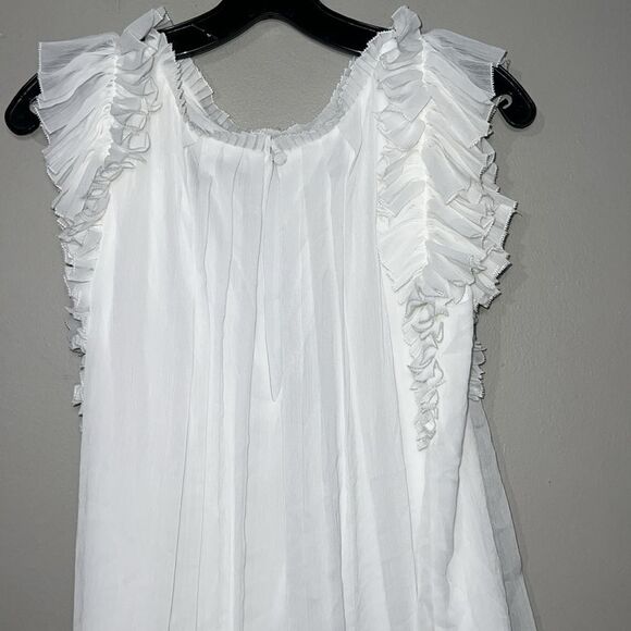 White House Black Market MICRO PLEATED SHELL - Picture 7 of 8